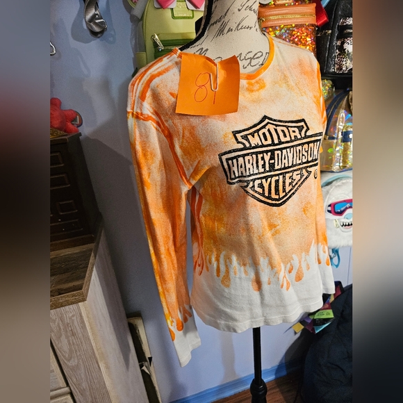 Orange And White Long Sleeve T Shirt Large Panama City Florida Genuine - Picture 2 of 9